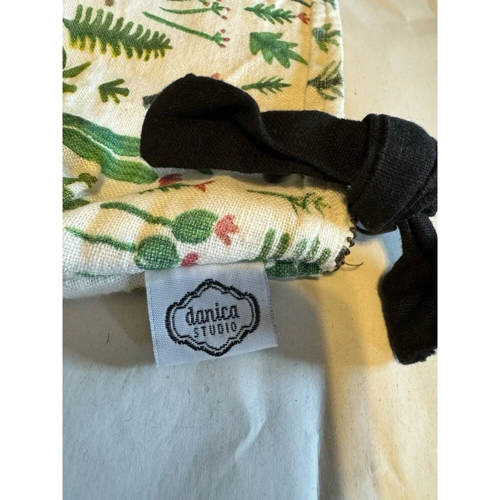 Danica Studios 100% Linen & Cotton Secret Garden Small Zippered Cosmetic Bag